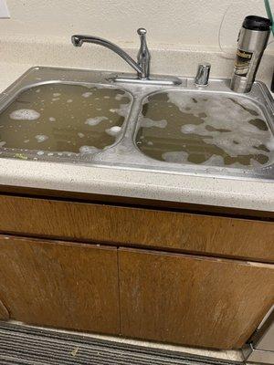 the sink would get backed from the other tenants due to the piping per maintenance