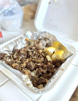 Pork Sisig - solo size $11