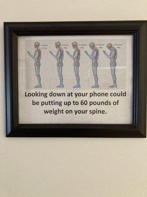 Great reminder for me about posture for spinal self care.