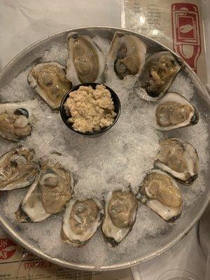 raw oysters