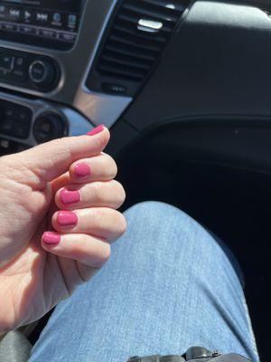 Kristin's P!NK nails!