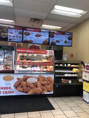 Krispy Krunchy Chicken in a Circle K/ Chevron gas station in Auburn CA.