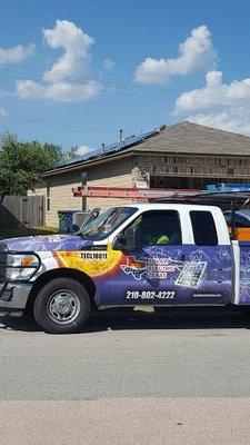 Solar Electric Texas Company Truck