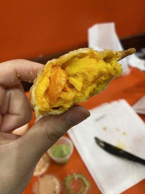 Shrimp and Crab "Biagra" Wheat Empanadas ($3.75)