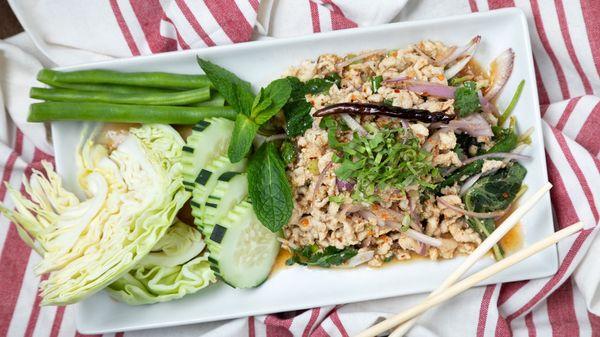 Larb E-San salad (Isan region)