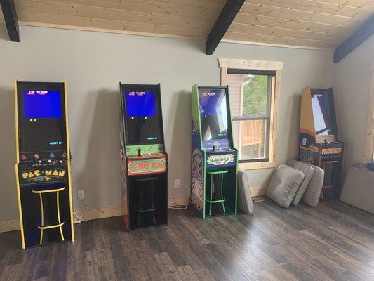 Come stay with us and enjoy our arcade.