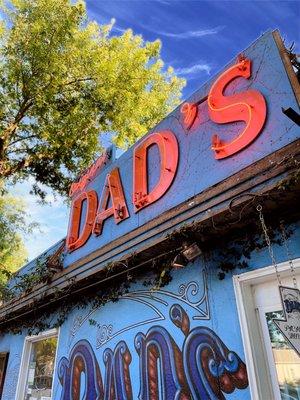 Neon sign outside the entrance