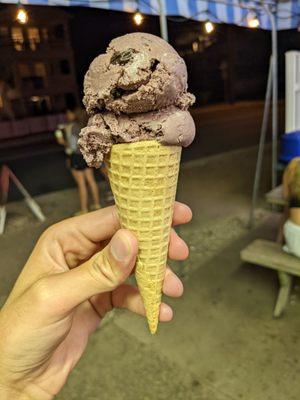 Small Ripe Raspberry Chocolate Chunk (Gluten Free Sugar Cone)