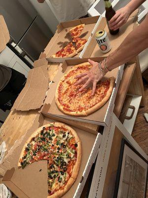 "Large" pizzas that were more small-medium in size