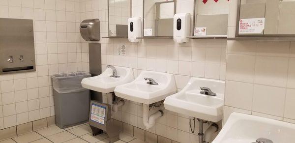 Target Westgate - women's restroom sink has a step stool for the little ones