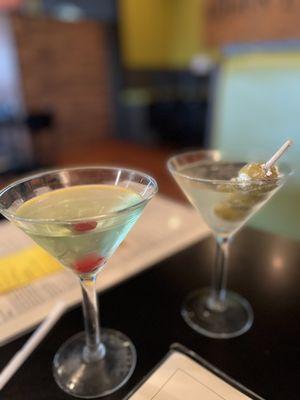 Apple martini and Grey Goose Martini ($6 for all martinis on Mondays)