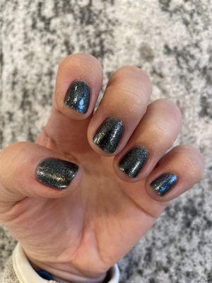 Basic diva manicure with regular polish