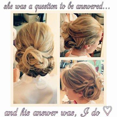 Wedding party hair by Josephine