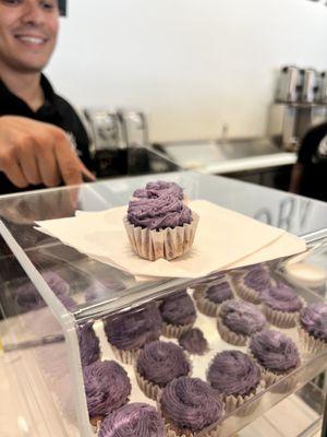 Taro cupcake!