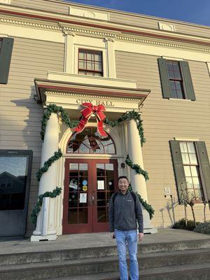 Decorated city hall