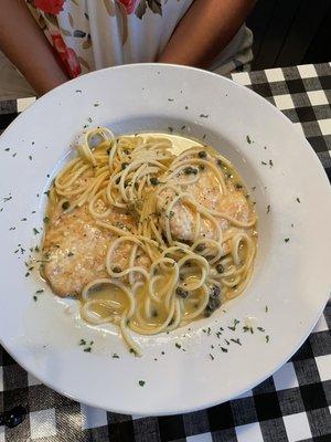 Chicken Piccata (needed more noodles)