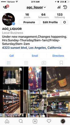 Follow us on Instagram @agc_liquor