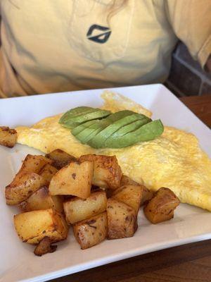 Salmon omelette