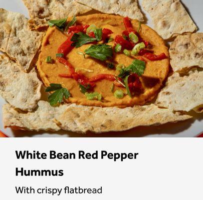 White Bean Red Pepper Hummus