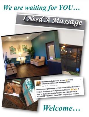 We are waiting on you...schedule your massage today!