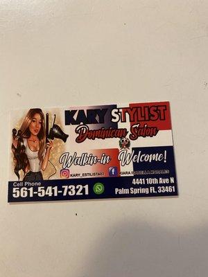 Kary Stylist Dominican Salon