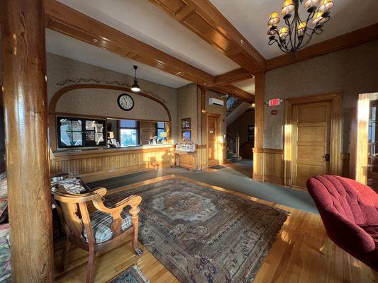 Lobby and front desk