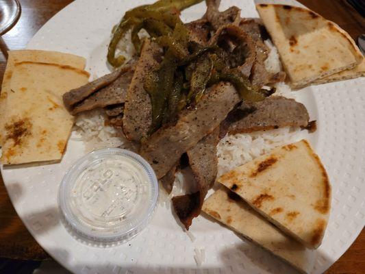 My gyro platter was delicious