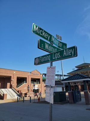 Flaming Lips Alley, just down the street from The Criterion