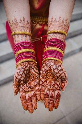 Bridal Henna. It takes 2 days for the stain to reach this color.