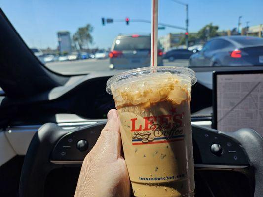 Vietnamese ice coffee.