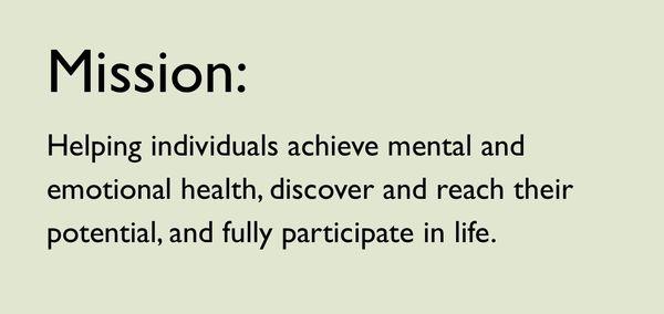 The "Mission" statement for Momentum for Health.