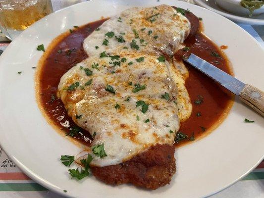 Breaded pork Parmesan