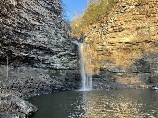 95 foot waterfall on Cedar Falls Trail