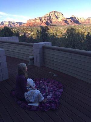 Evening meditation in Sedona