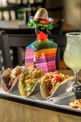 Tacos with margaritas