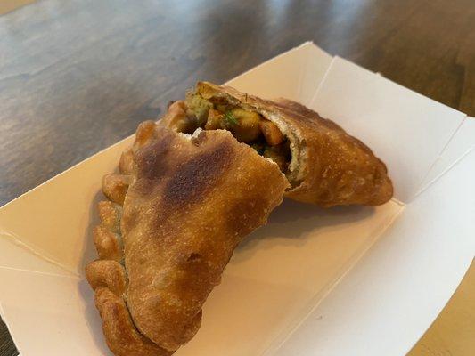 Chickpea empanada