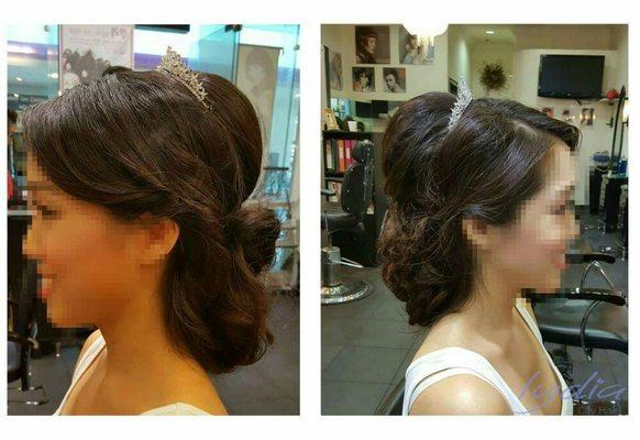 Wedding hair done by Lydia Moon