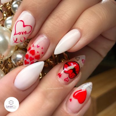 Valentines Nail Art