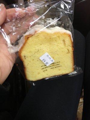 This is how I received my lemon loaf..careless