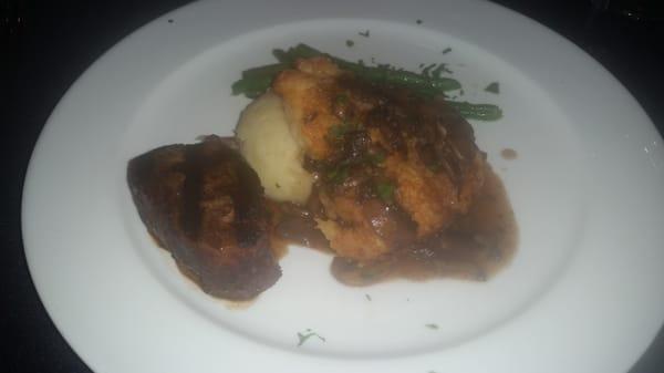 Filet and chicken marsala