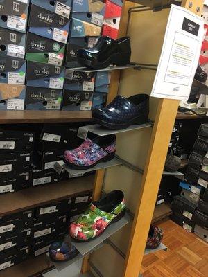 More Dansko shoes displays