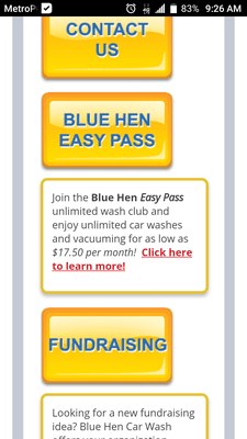 Screen shot this from their website. It says unlimited car washes for a set monthly price. THATS A LIE! Your only allowed 1 car wash a day.