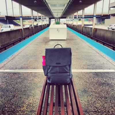 The Walker Backpack at the Damen stop.