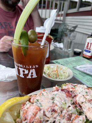 Lobster Roll  and Bloody Mary