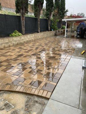 Pavers installation