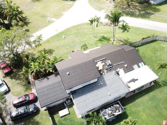 Flat roof ready for inspection.