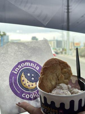 Cookie and ice cream