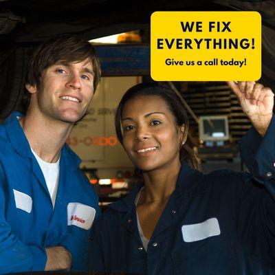 We are here to help you with your repairs and maintenance!