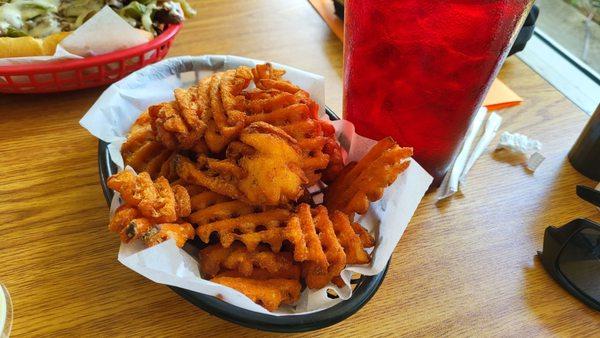 Sweet potato waffle fries