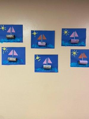 Sailboat artwork